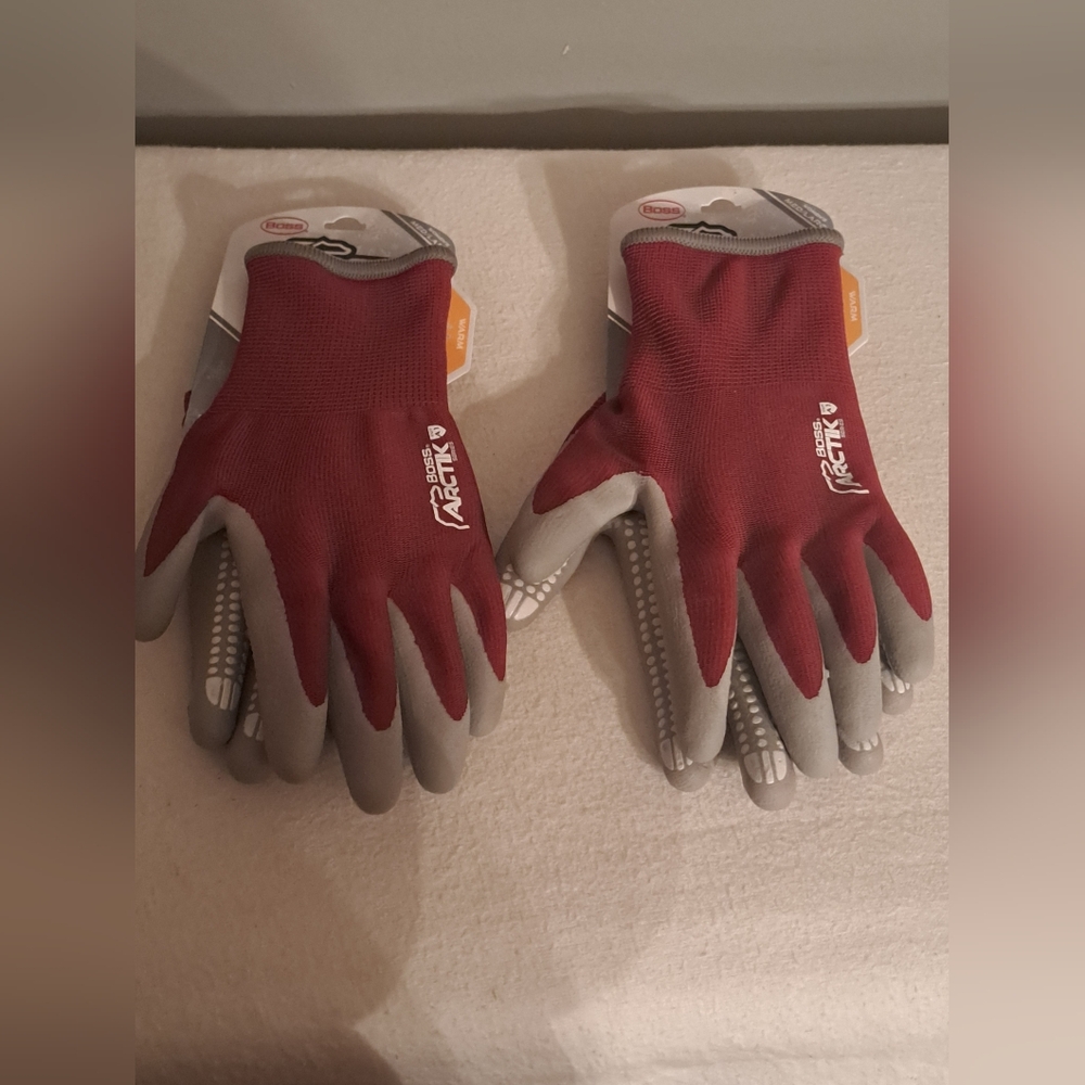Women's Gloves Medium Large Red BOSS Arctik Series Bundle 2 Pairs